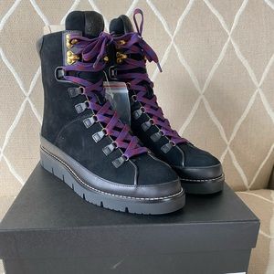 J Crew Suede and Leather Laceup Combat Boots NWT!